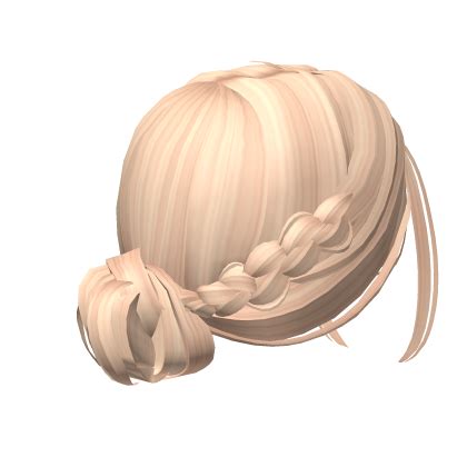 Messy Bun Updo Blonde Roblox