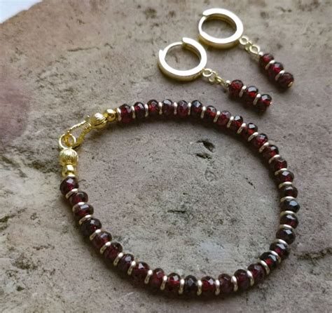 Комплект с гранатом "Муар" в интернет-магазине на Ярмарке Мастеров ...