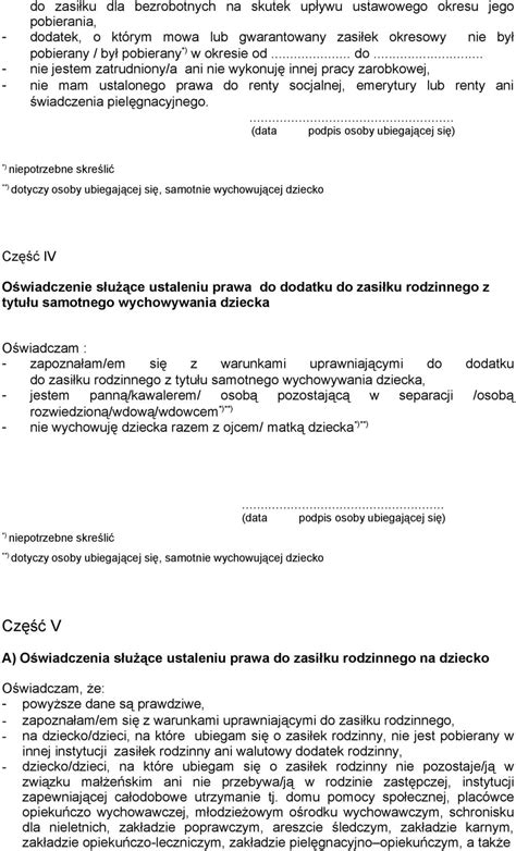 WZÓR WNIOSEK O USTALENIE PRAWA DO ZASIŁKU RODZINNEGO ORAZ DODATKÓW DO