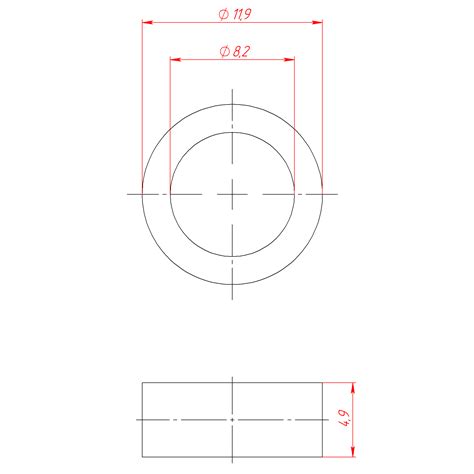 Втулка дистанционная пластик, белый 12х8х5 мм | Купить, цена