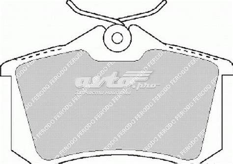 FDB1083 Ferodo задние тормозные колодки