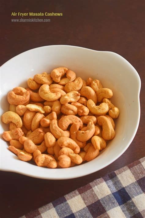 Air Fryer Masala Cashew Nuts Recipe Masala Kaju Namkeen Kaju