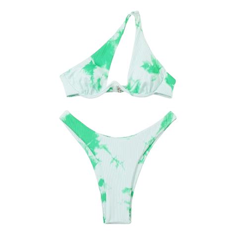 Anineo Color Sexy Women Swimwear Separates Swimsuit With Shoulder Underwire Bikini Swimsuit