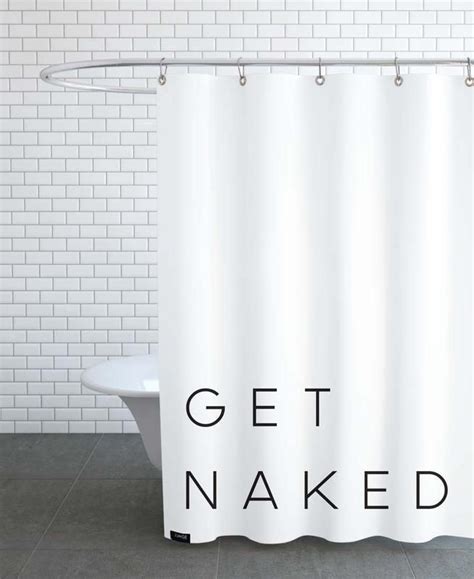 Get Naked Shower Curtain Fabric Shower Curtain Custom Design Metal Pigeon