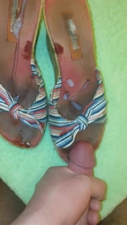 Cum On Her Shoes Wedge Sandals Toe Prints Gay Man Porn Xhamster