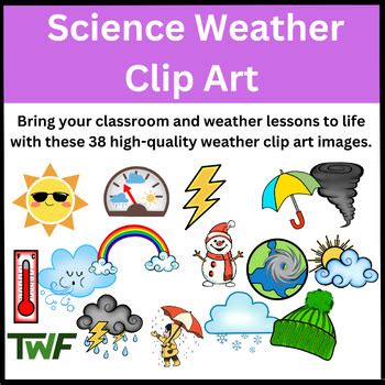 Weather Clip Art - Perfect for Elementary Classrooms - Science Clipart