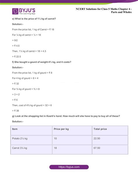 Ncert Solutions Class Maths Chapter Parts And Wholes Byju S