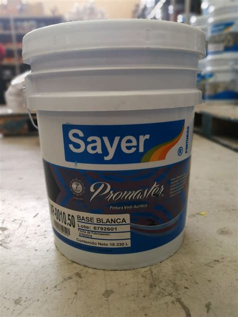 Promaster De Lts Pintura Acrilica Sayer Blanco Y Color Mercado Libre