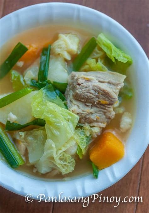 Pork Nilaga With Kalabasa Is An Easy Filipino Pork Soup It Is Composed Of Pork Shoulder Potato