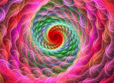 Abstract Bright Multicolored Motley Fractal Spiral Swirling Involute Hd Wallpaper Pxfuel