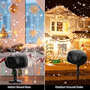 Syslux Snowfall Led Christmas Lights Projector Remote Control Indoor