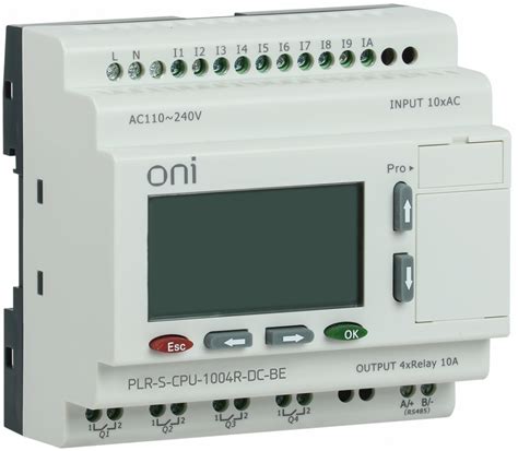 Логическое реле PLR-S. CPU1004(R) 24В DC с экраном ONI ...