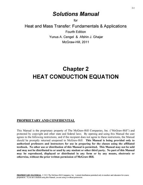 Solucionario Transferencia Calor Y Masa Cengel Th Edici N