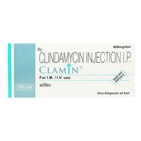 Clamin 600mg Injection 4ml at ₹ 230/piece | Kumaraswamy Layout ...