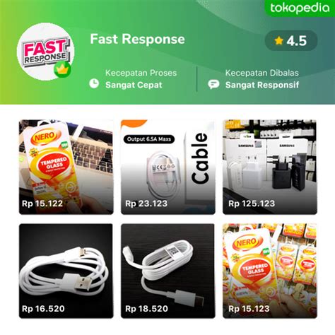toko fast response  produk lengkap harga terbaik tokopedia