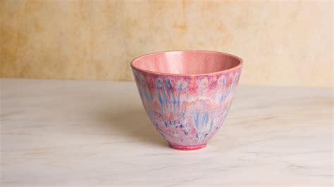 Rose Quartz And Indigo Rain Nesting Bowls Mayco