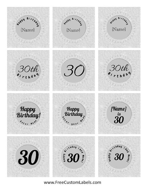 30th Birthday Cake Toppers
