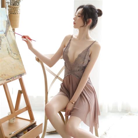 Mermaid Princess Sexy Lingerie Long Night Dress Sexy Nightgown Dress All Size Fit To L A