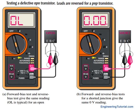 Testing A Transistor With A Digital Multimeter Engineering Tutorial