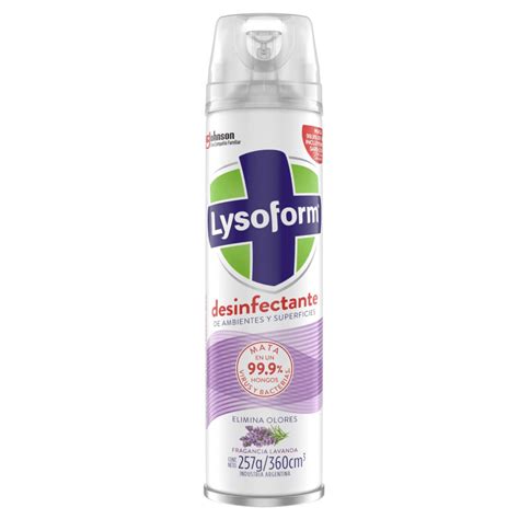 Desinfectante Aerosol Lysoform Antibacterial Lavanda 360 Ml