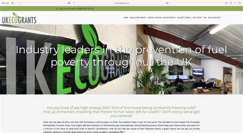 Website Design Made For Uk Eco Grants