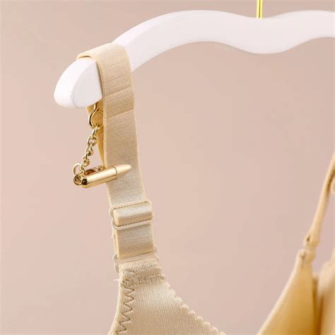 Clipe De Ouro Atacado Rosa Pl Stico Suti Lingerie Roupas Cabide Branco Roupa Interior