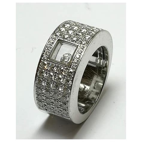 Bague Chopard Happy Diamonds Or Blanc Blanc Ref 846634 Joli Closet