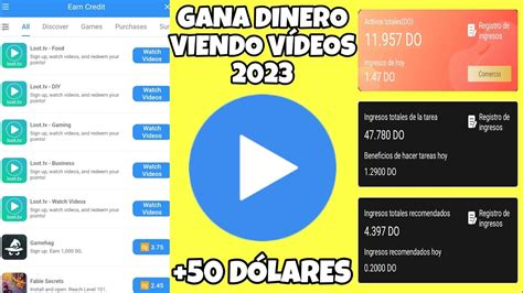 3 APLICACIONES PARA GANAR DINERO VIENDO VÍDEOS 100 DÓLARES GANA