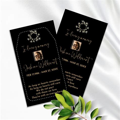 Funeral Favor Celebrating the Life Favor Funeral Memorabilia in Loving