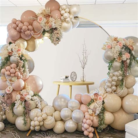 Snapklik Pastel Pink Nude Balloon Garland Kit Double Stuffed Blush Pink Nude White