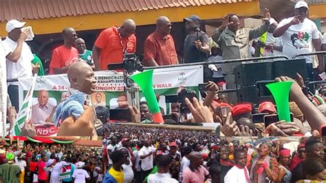 NPP Is In Fear John Mahama Storms Kumasi With Heavy Crowd For 24