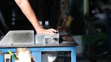 aluminum cutting machine aluminum parts stock footage video