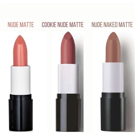 KIT 03 BATONS NATURA FACES MATTE 3 5g COOKIE NUDE NUDE MATTE E NAKED NUDE Shopee Brasil
