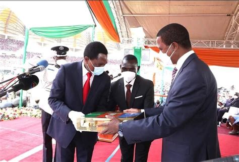 Hakainde Hichilema sworn in as Zambian new President - Nyanza Daily