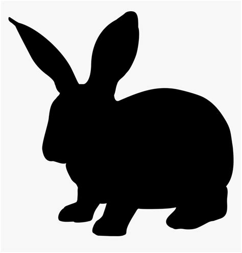 Easter Bunny Silhouette Png - Rabbit Silhouette Clip Art, Transparent