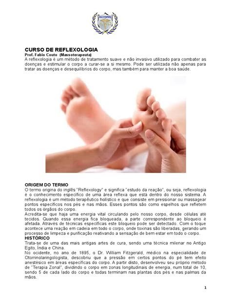 Curso de Reflexologia | Download grátis PDF | Reflexologia | Nervo