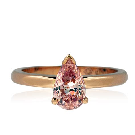 Chloe Pink Pear Cut Diamond Engagement Ring Dds Diamonds