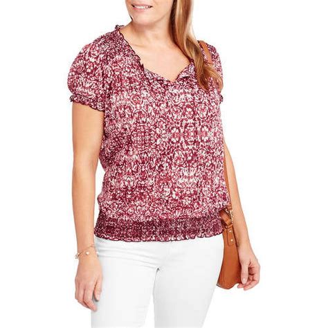 Faded Glory Fg Peasant Knit Top