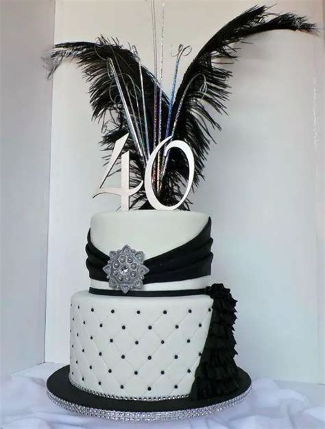 Elegant 40th Birthday Cakes