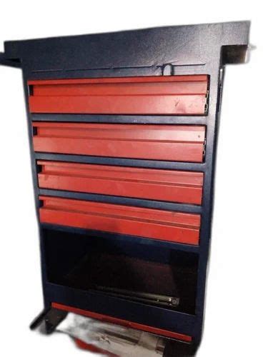 Oxford Blue Red Mild Steel Automobile Tool Trolley For Garage Model