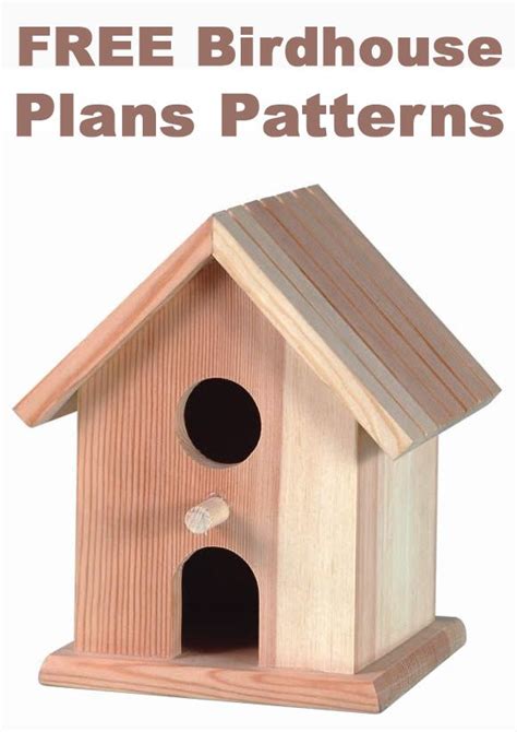 Free Printable Birdhouse Plans And Patterns Image To U