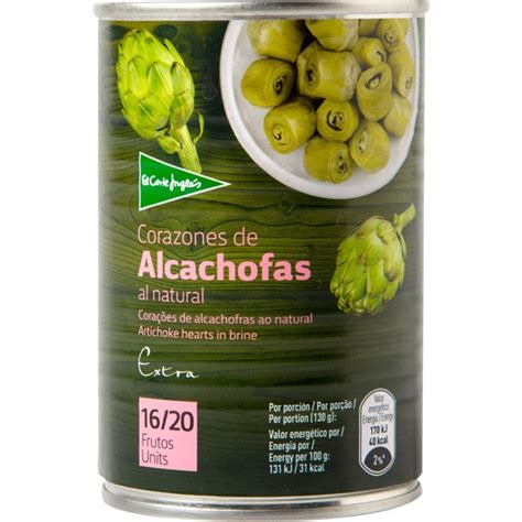 Corazones De Alcachofa 16 20 Piezas Lata 240 G Neto Escurrido EL