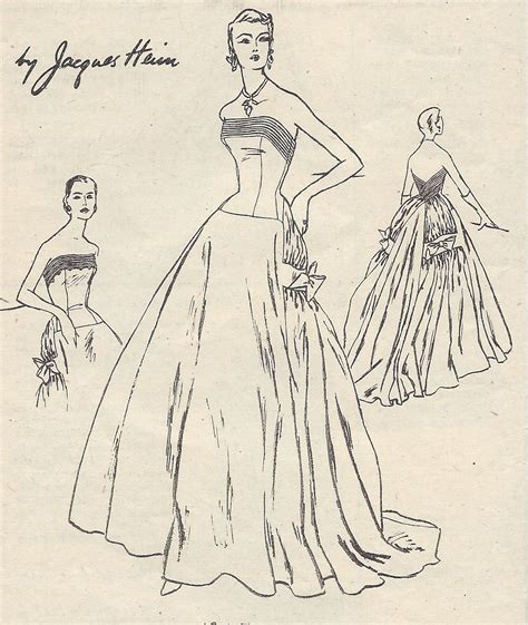 Vintage Vogue Sewing Pattern B Dress Evening Gown By