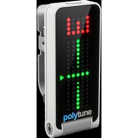 TC Electronic PolyTune Polyphonic Clip-On Tuner White | Guitar Center