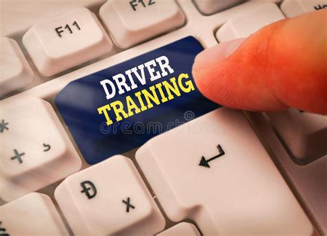 Text Sign Showing Driver Training Conceptual Photo Prepares A New