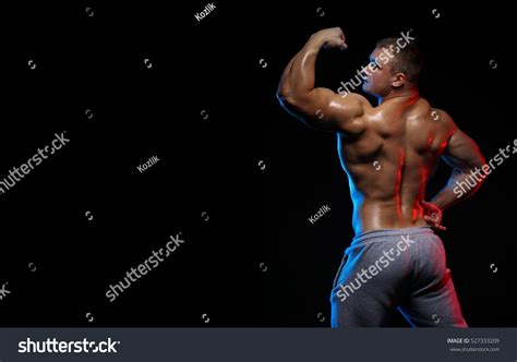 Male Bodybuilder Athlete Naked Torso Posing Stock Photo Shutterstock