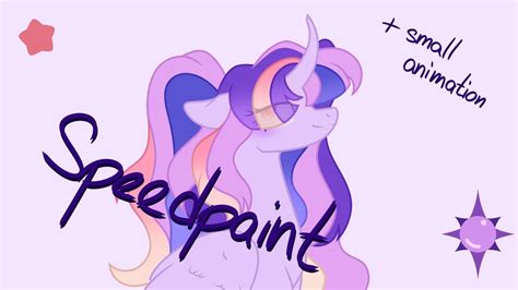 Mlp Speedpaint With Small Animation Princess Eclipse Mlp Au Youtube