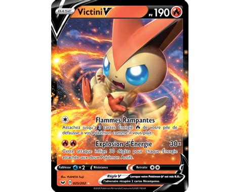 Victini V Pv Carte Ultra Rare Ep E Et Bouclier Ep E Et Bouclier