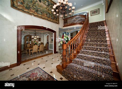 Foyer In A Luxury Home Stock Photo Alamy