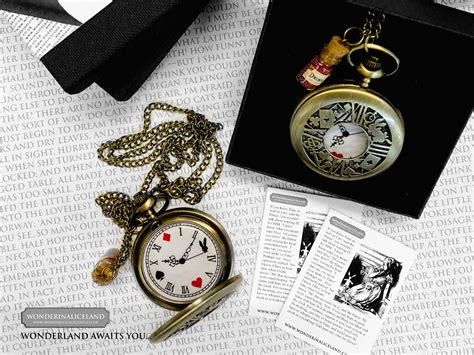 Alice In Wonderland White Rabbit Pocket Watch